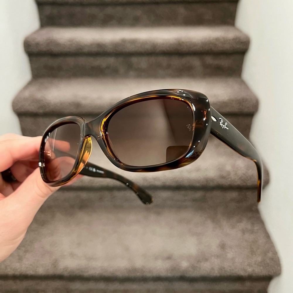NEW Ray-Ban Jackie Ohh Tortoise Brown Frame Gradient Polarized Lens RB4101 58-17